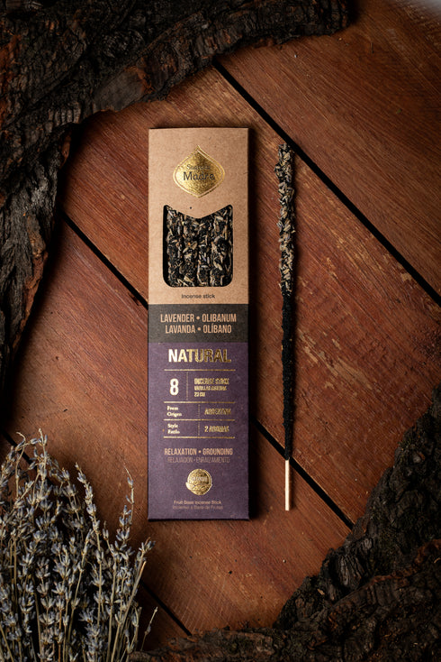 Sahumerio Natural Doble Lavanda y Olíbano
